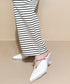 Chain Strap V-Cut Mules